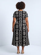 "Kuba" Sweetheart Midi Dress