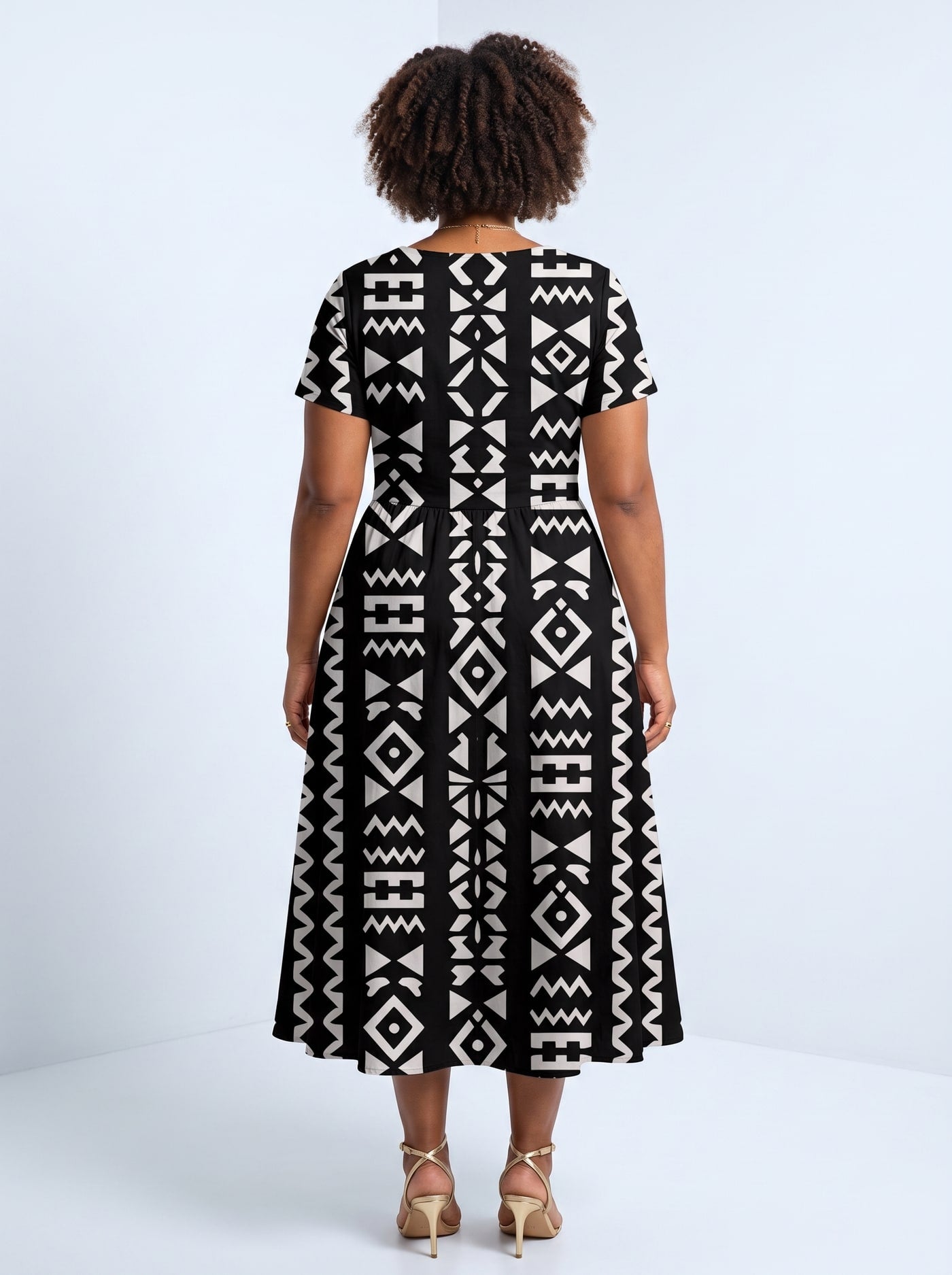 "Kuba" Sweetheart Midi Dress