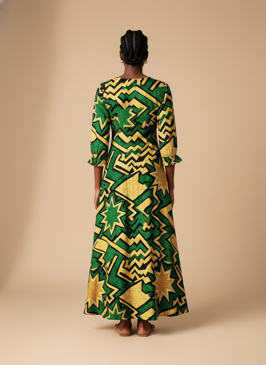 Emerald Sheba Long Sleeve Maxi Dress