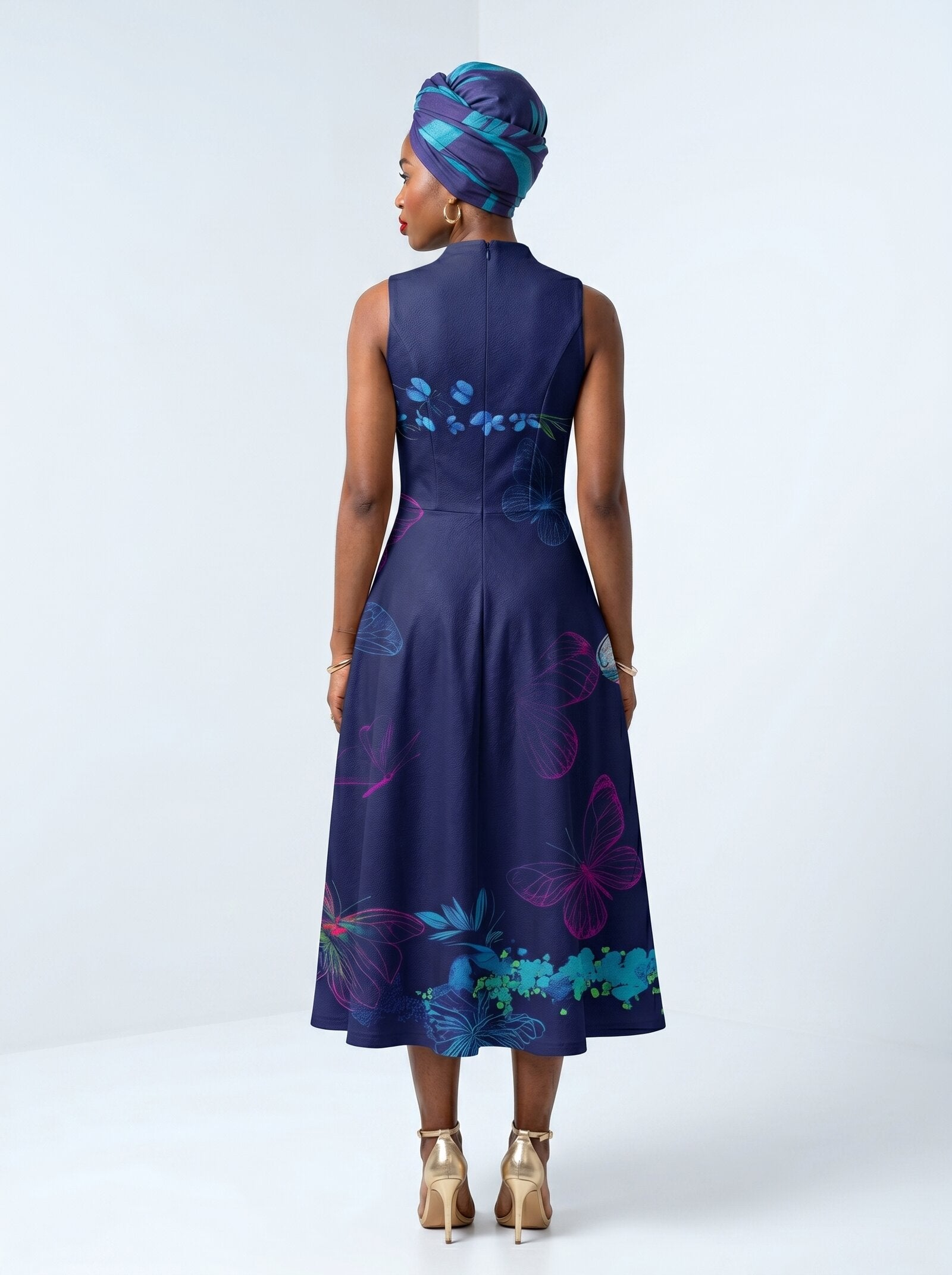 Blue Orchid Corset Dress