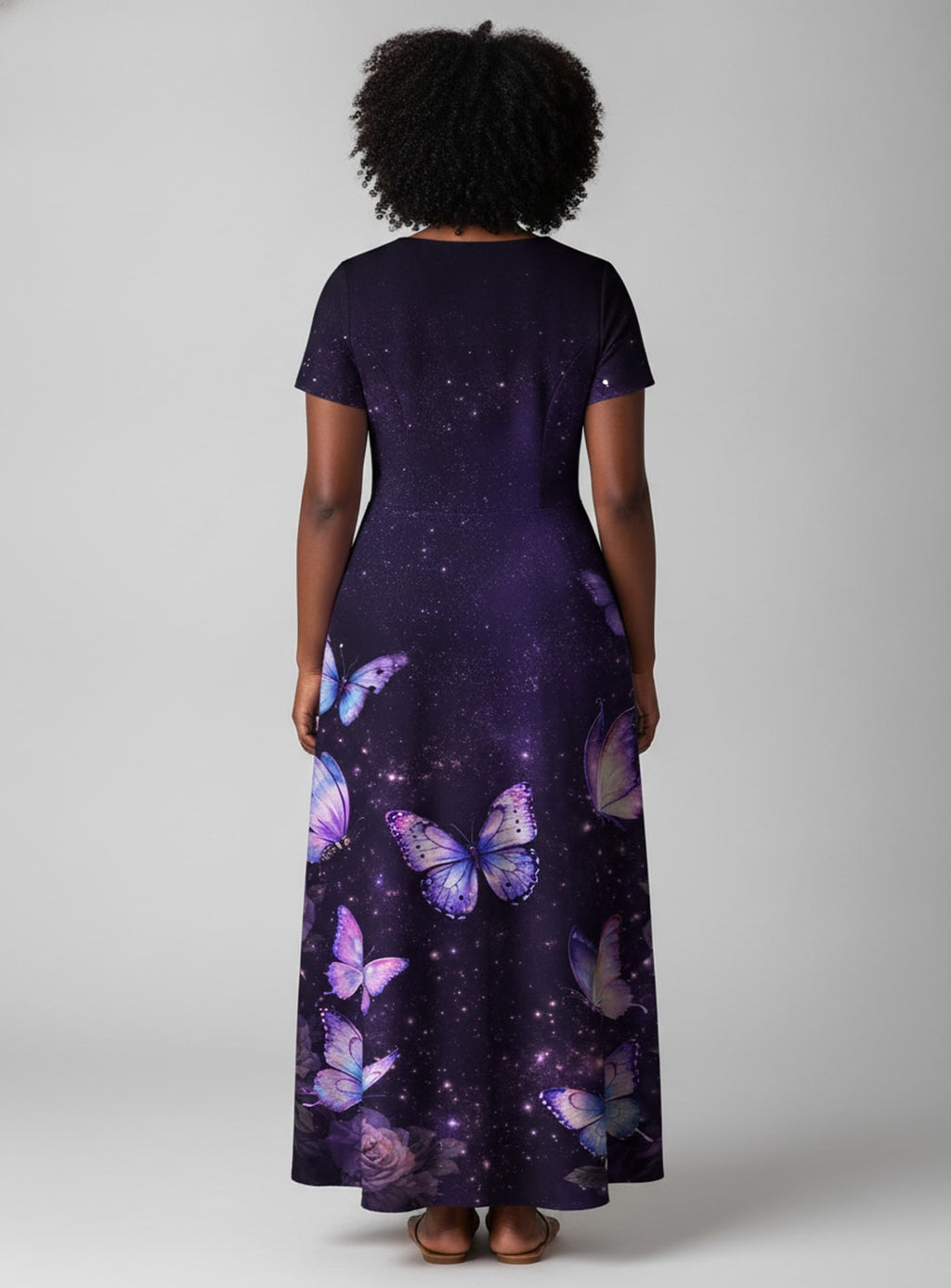 "Nyamekye" Short Sleeve Maxi Dress