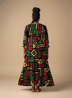 "Nairobi" Long Sleeve Maxi Dress