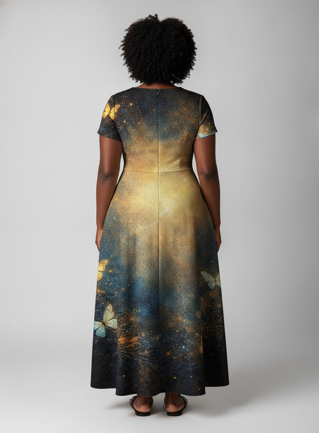 "Badass" Short Sleeve Maxi Dress