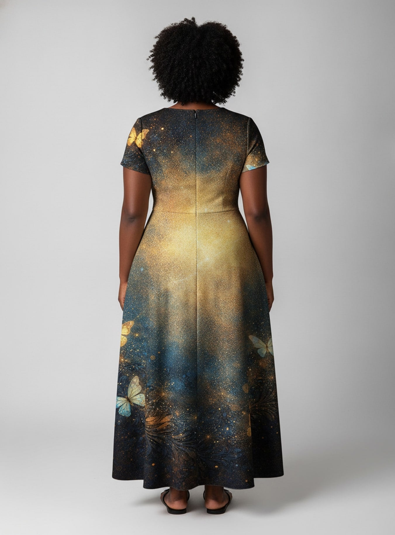 "Badass" Short Sleeve Maxi Dress