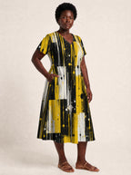 "Mvua" V Neck Midi Dress