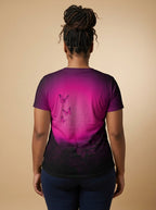 "Selah" Pink V-Neck T-Shirt