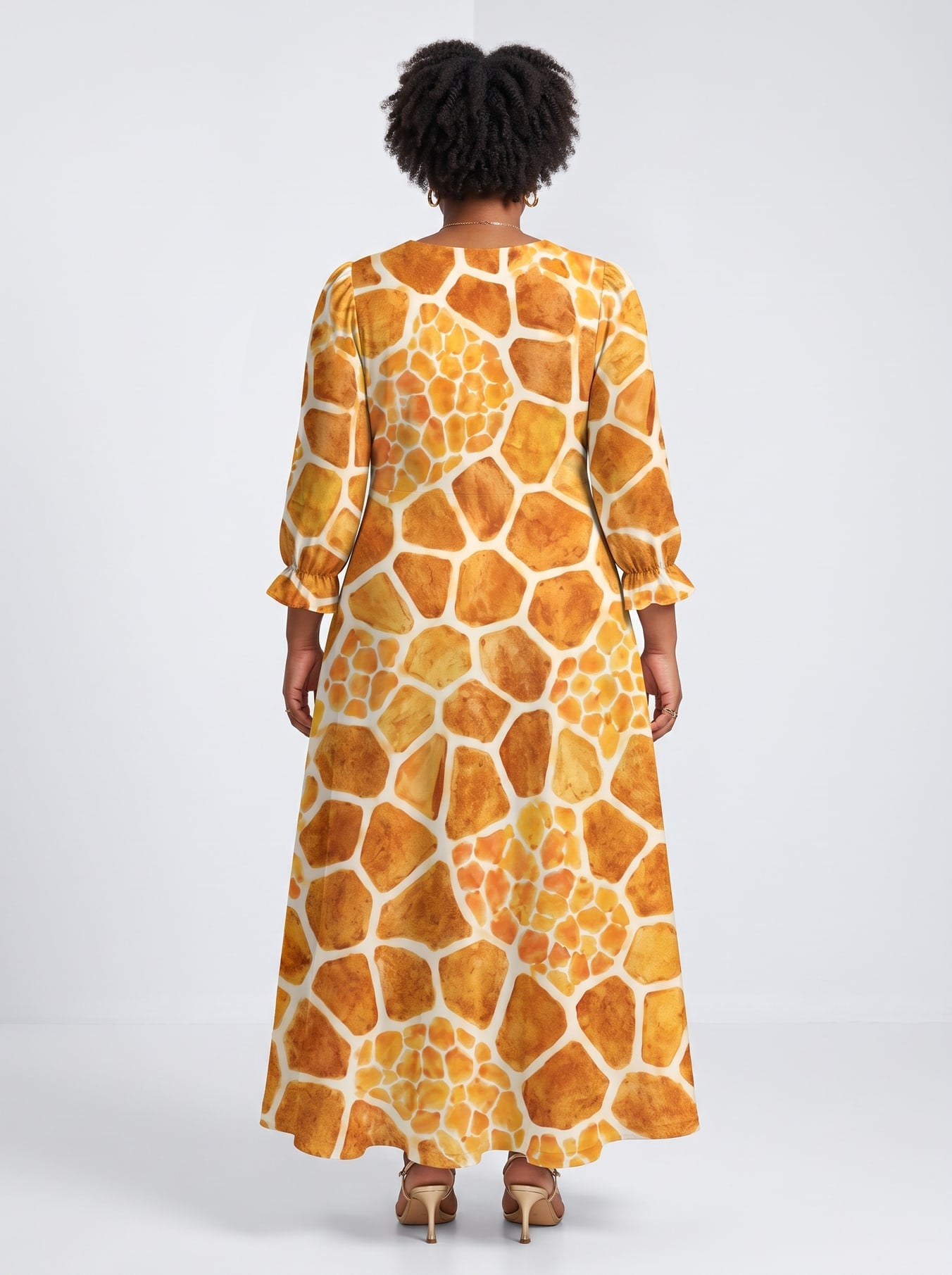 "Twiga" Long Sleeve Maxi Dress