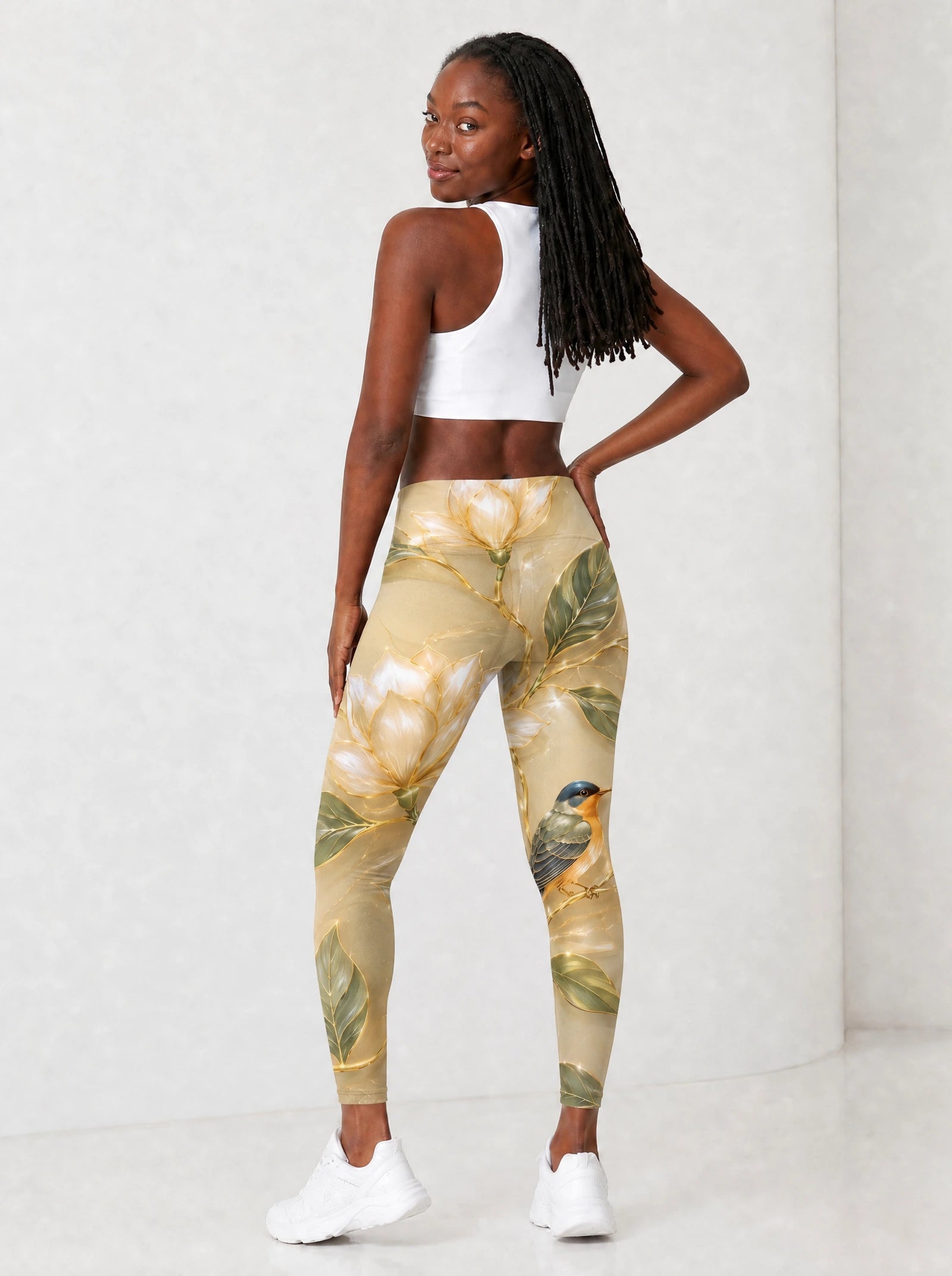 "Dhahabu" Leggings — full body view on model