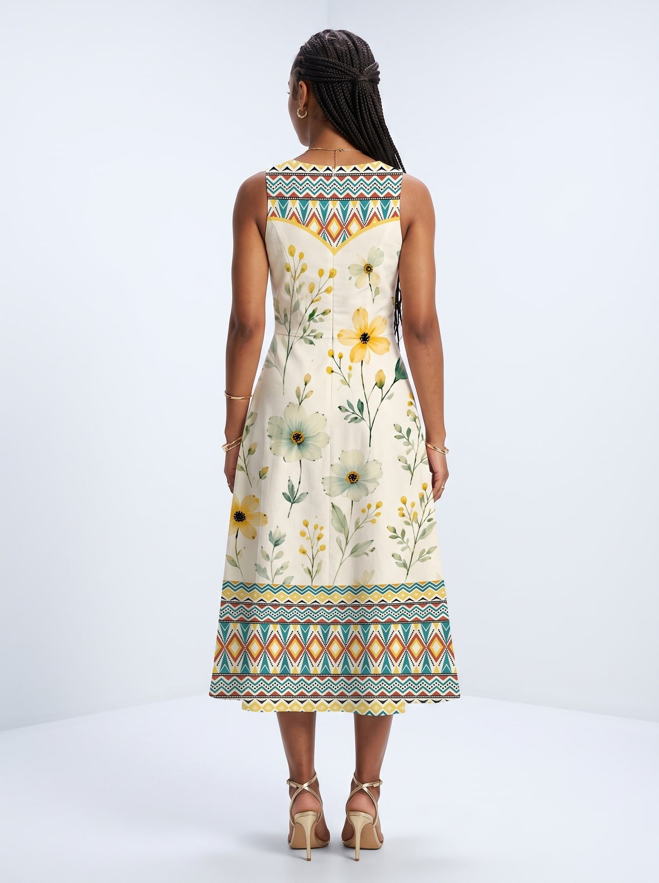 "Alizeti" Cotton Corset Dress