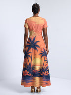 "Machweo" Short Sleeve Maxi Dress