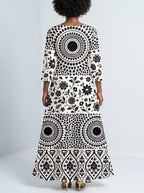 "Mwanga" Long Sleeve Maxi Dress Promo