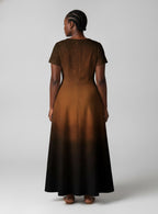 "Thamani" Short Sleeve Maxi Dress