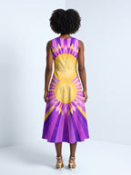 "August Queen Purple Bloom" Corset Dress