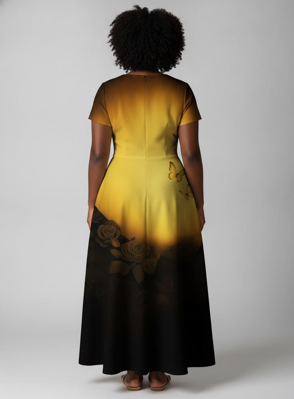 "Iyanu" Short Sleeve Maxi Dress