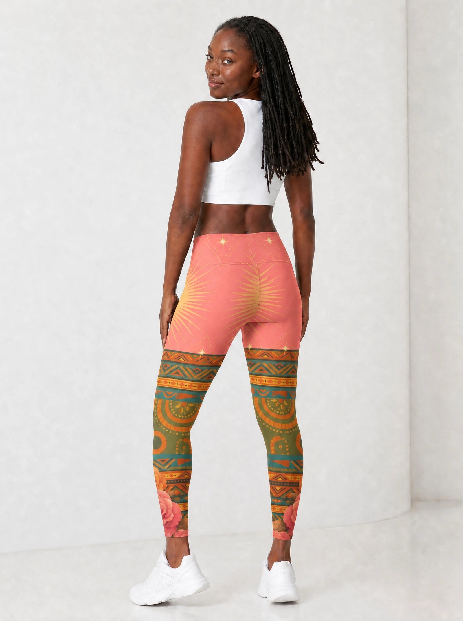 "Malaika" Leggings — full body view on model