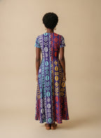 "Oshun Zamani" Short Sleeve Maxi Dress