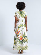 "Ndege" Short Sleeve Maxi Dress
