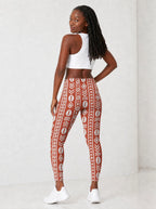 "Oshun Kijani" Leggings — full body view on model