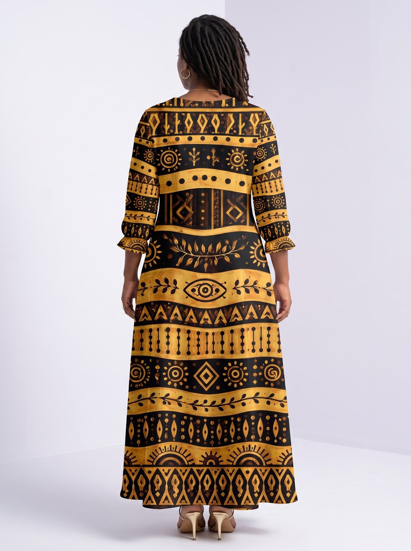 Baraka Long Sleeve Maxi Dress