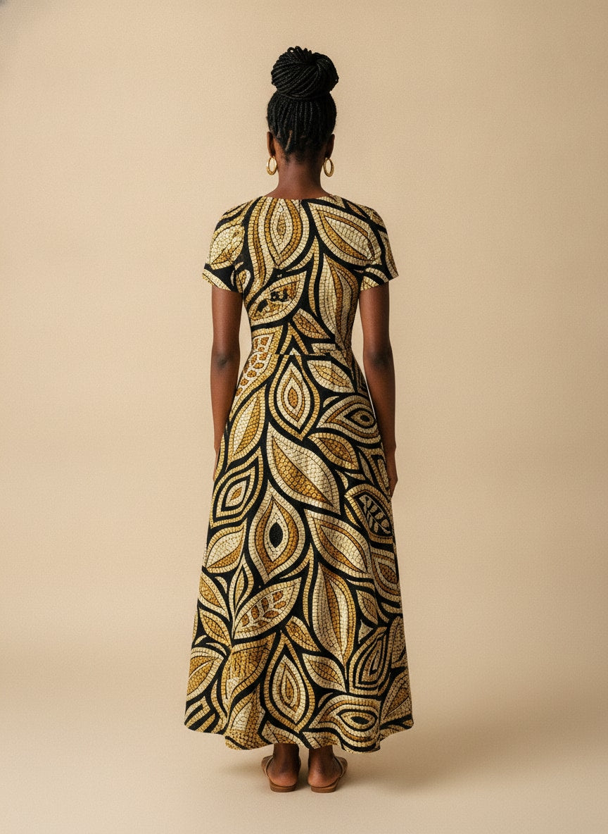 Ashanti Short Sleeve Maxi Dress