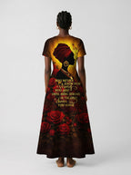 Thorn Short Sleeve Maxi Dress Promo