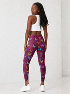 "Kipepeo" Leggings — full body view on model