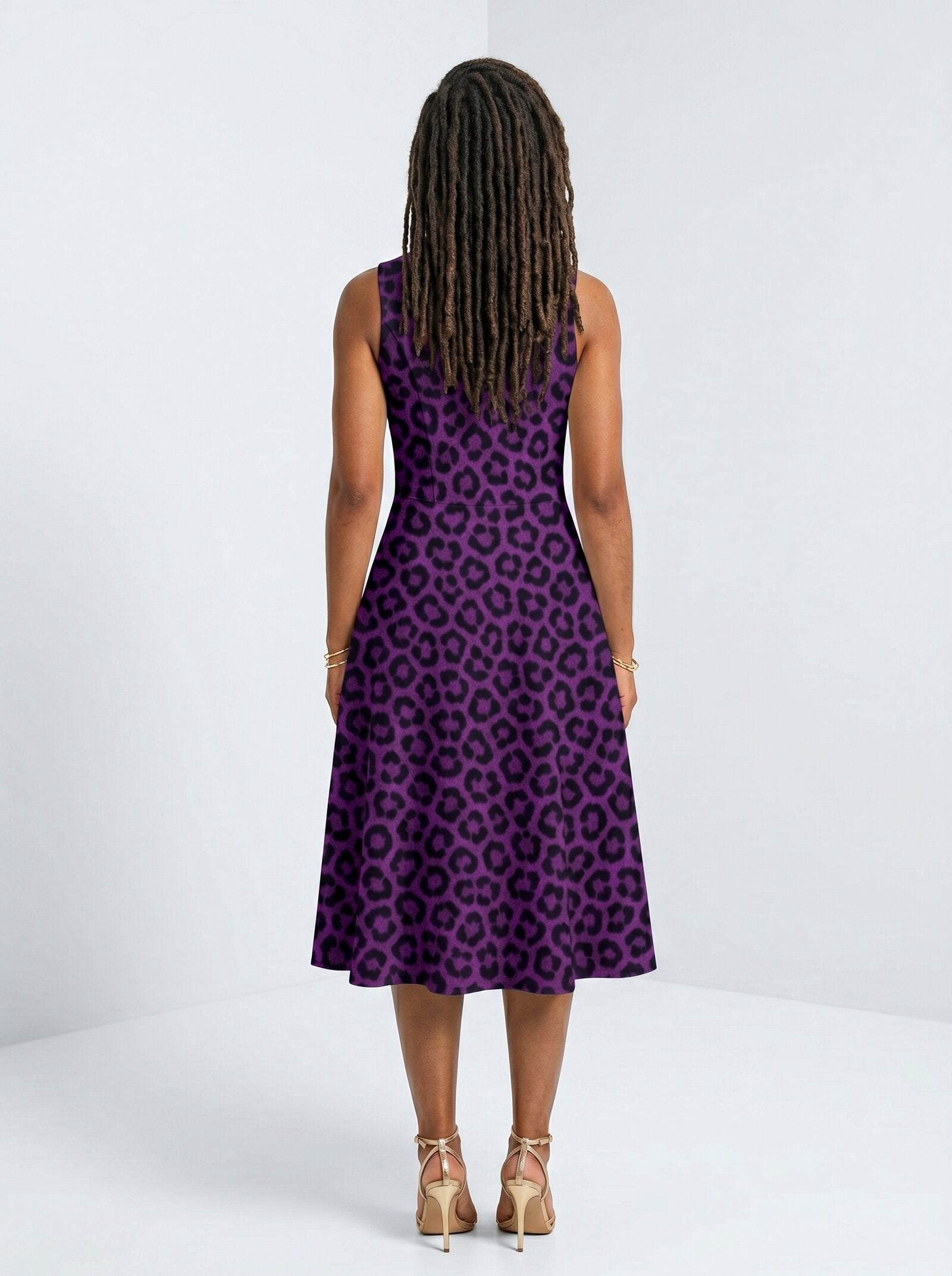 "Purple Leopard" Corset Dress