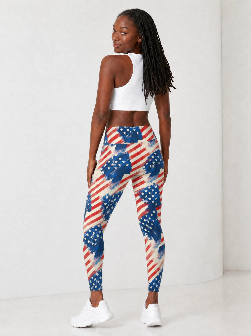 "Freedom" Leggings — full body view on model