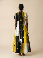 "Mvua" Short Sleeve Maxi Dress