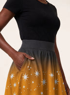 "Nuru" Twirl Skirt — waistband and pocket close-up