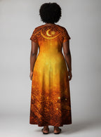 "Amara" Short Sleeve Maxi Dress