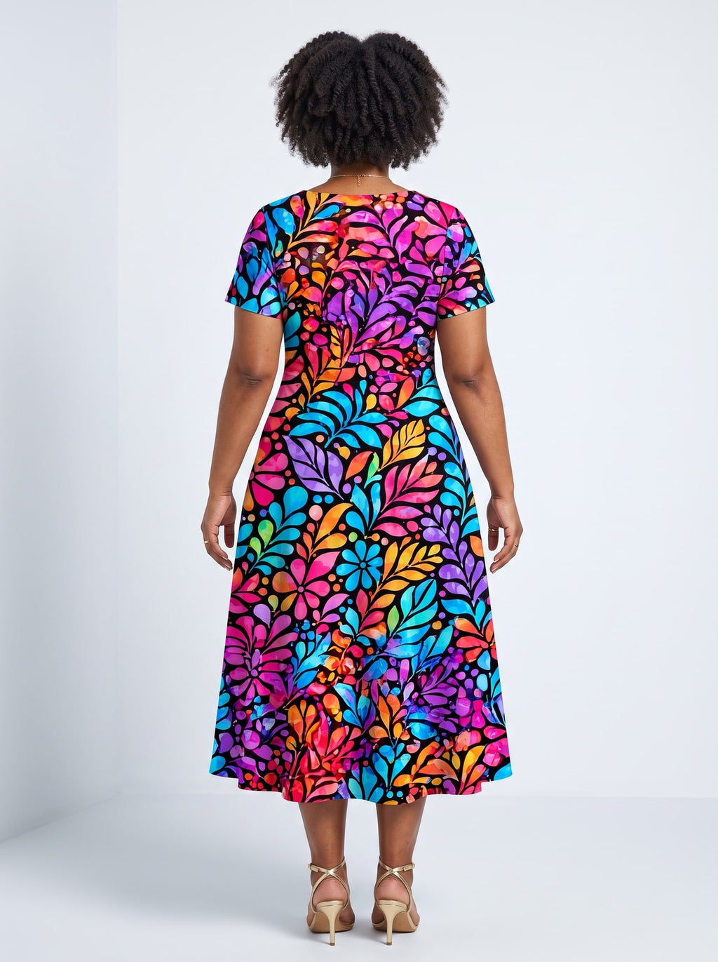 "Rangi" Sweetheart Midi Dress