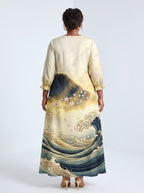"Wimbi" Long Sleeve Maxi Dress