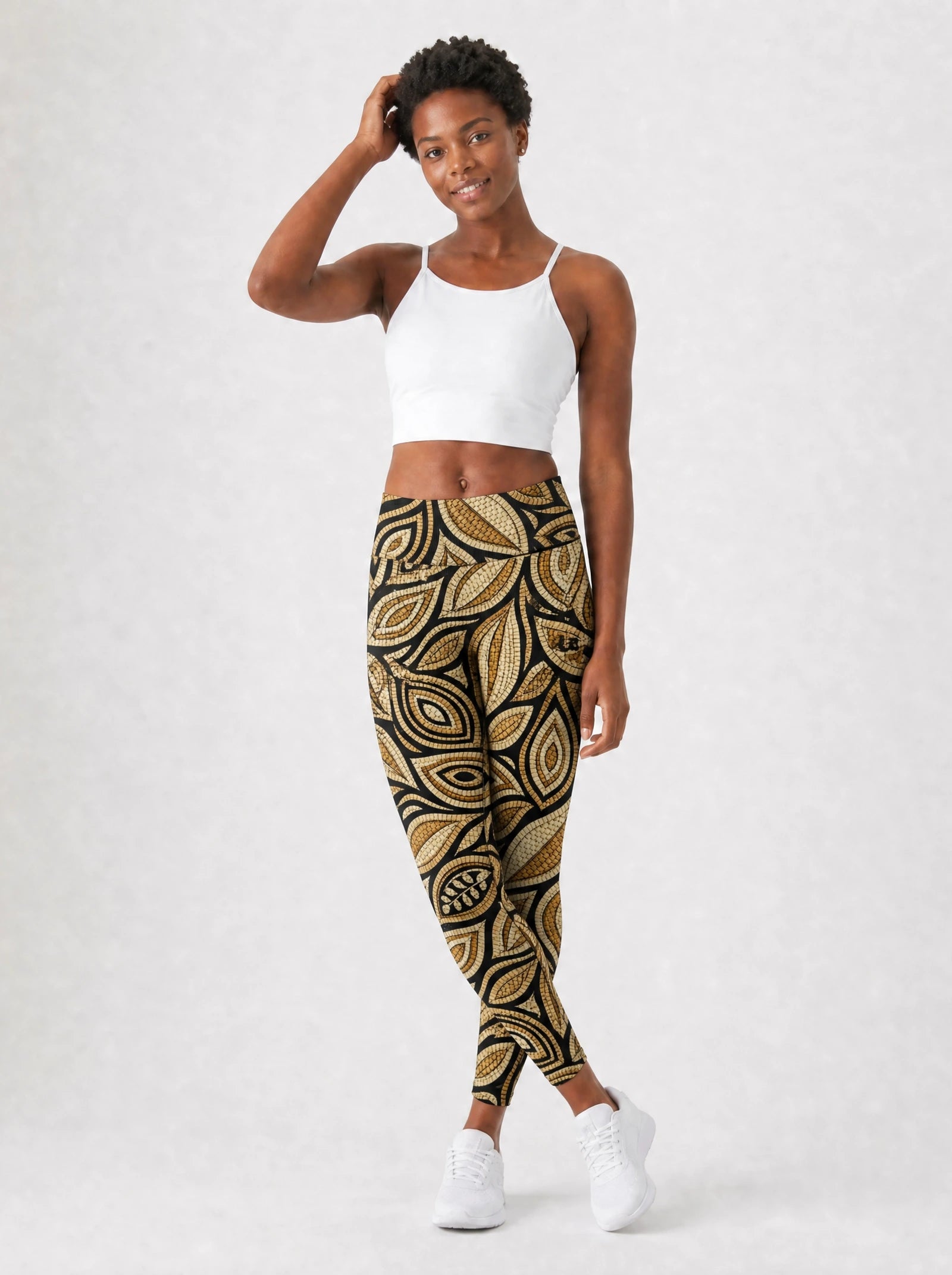 Ashanti Leggings — full body view on model