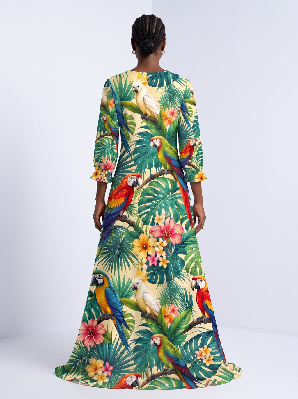 "Peponi" Long Sleeve Maxi Dress