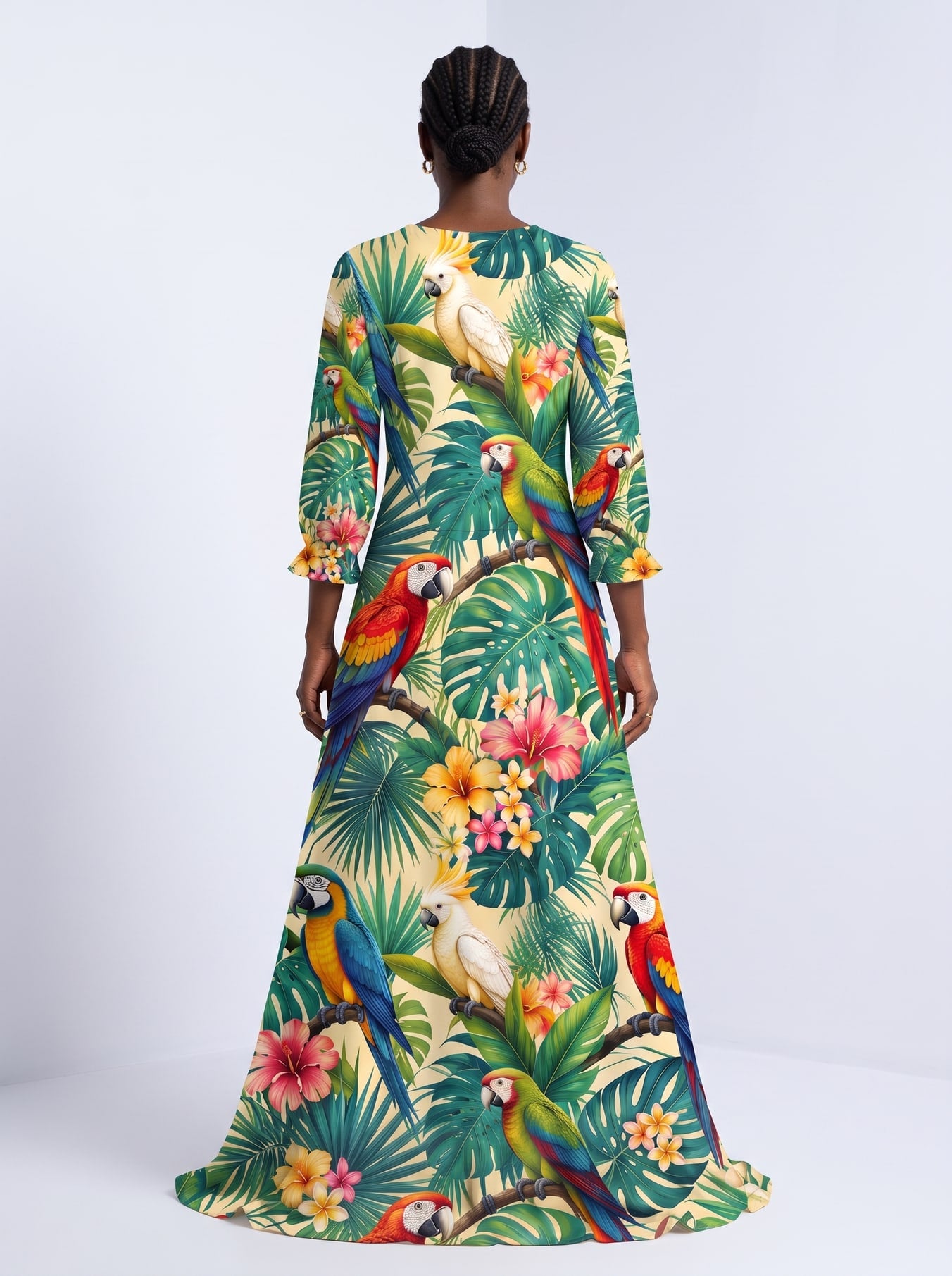 "Peponi" Long Sleeve Maxi Dress