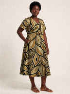 "Ashanti" V Neck Midi Dress
