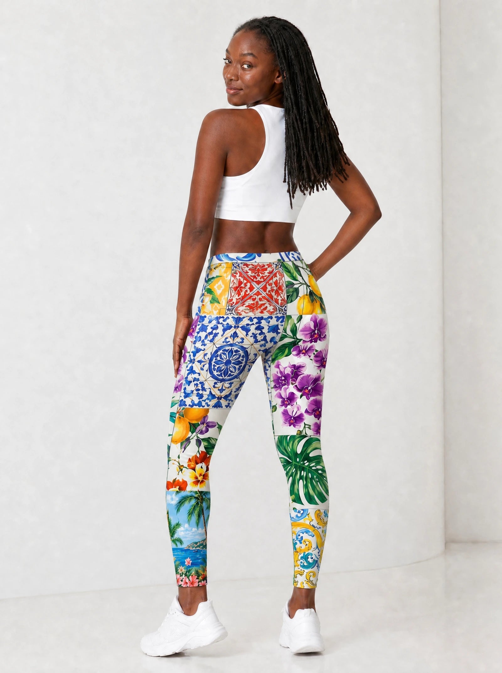 "Kisiwa" Leggings — full body view on model