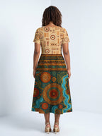"Mto" Sweetheart Midi Dress