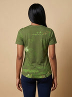 Green Orchid V-Neck T-Shirt