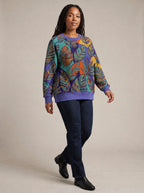 "Majani" Sweatshirt — three-quarter view on model