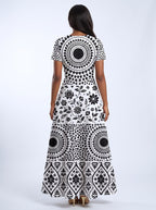 "Mwanga" Short Sleeve Maxi Dress