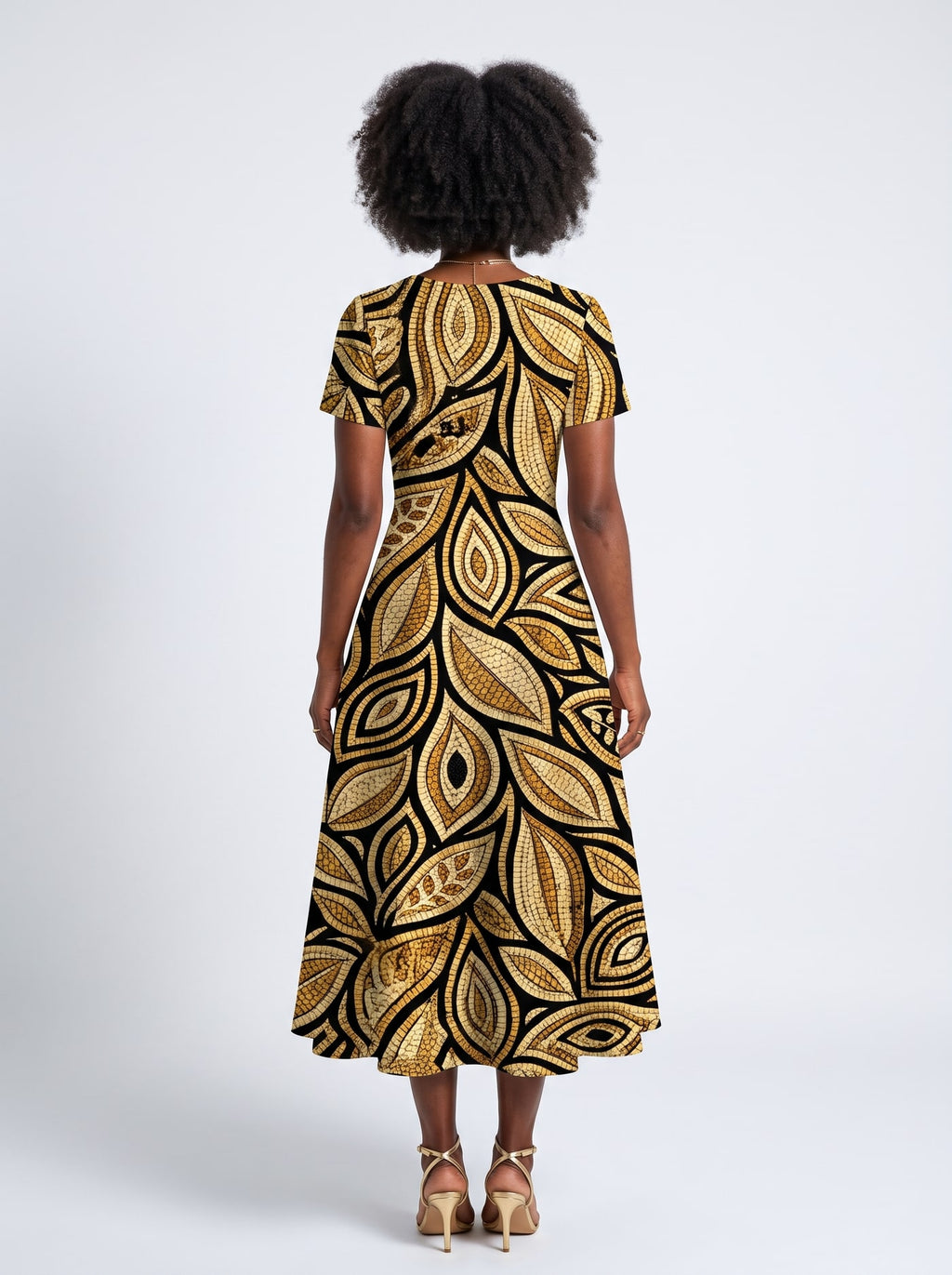 "Ashanti" Sweetheart Midi Dress