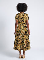 "Ashanti" Sweetheart Midi Dress