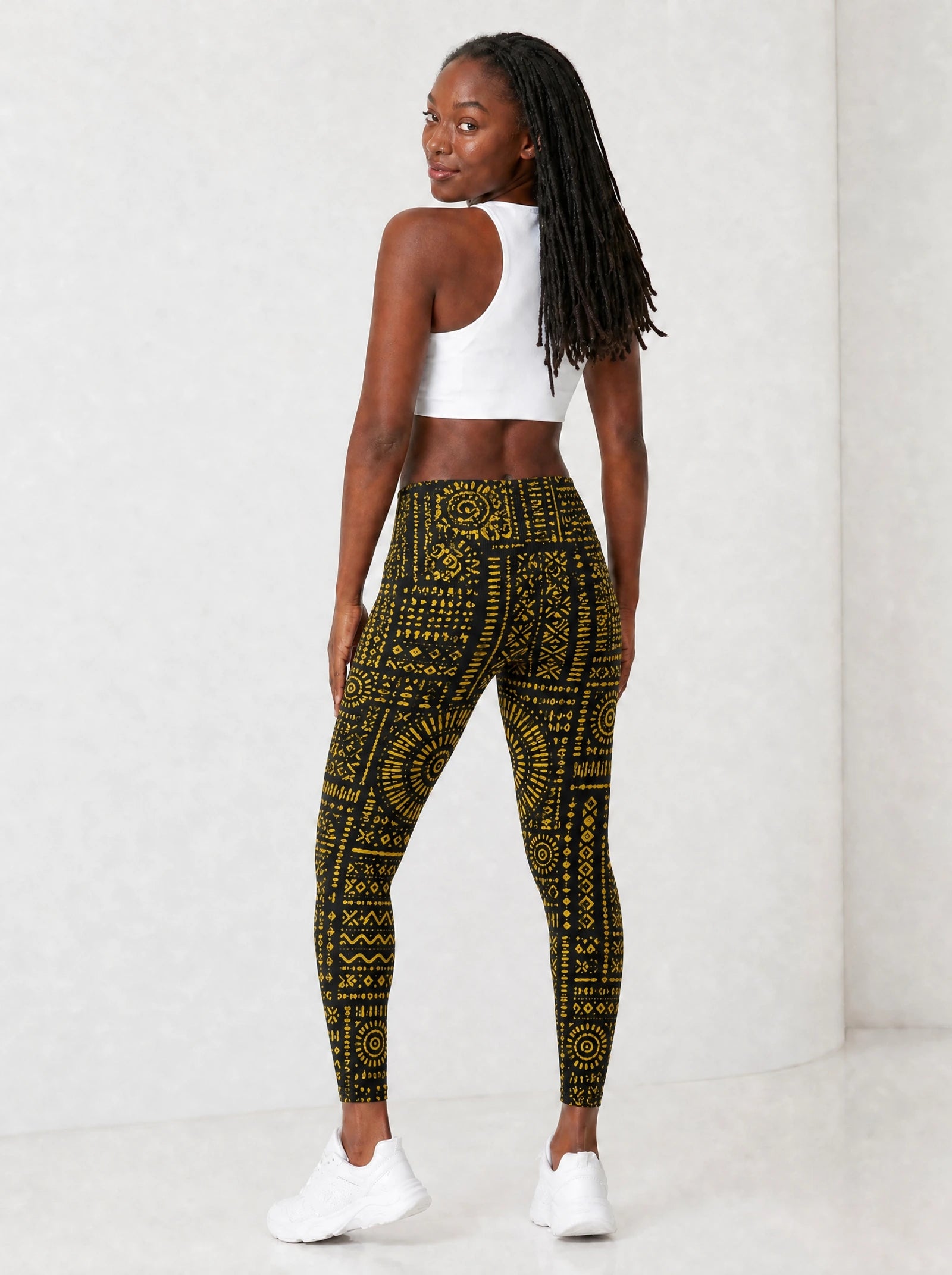 "Lamu" Leggings — full body view on model