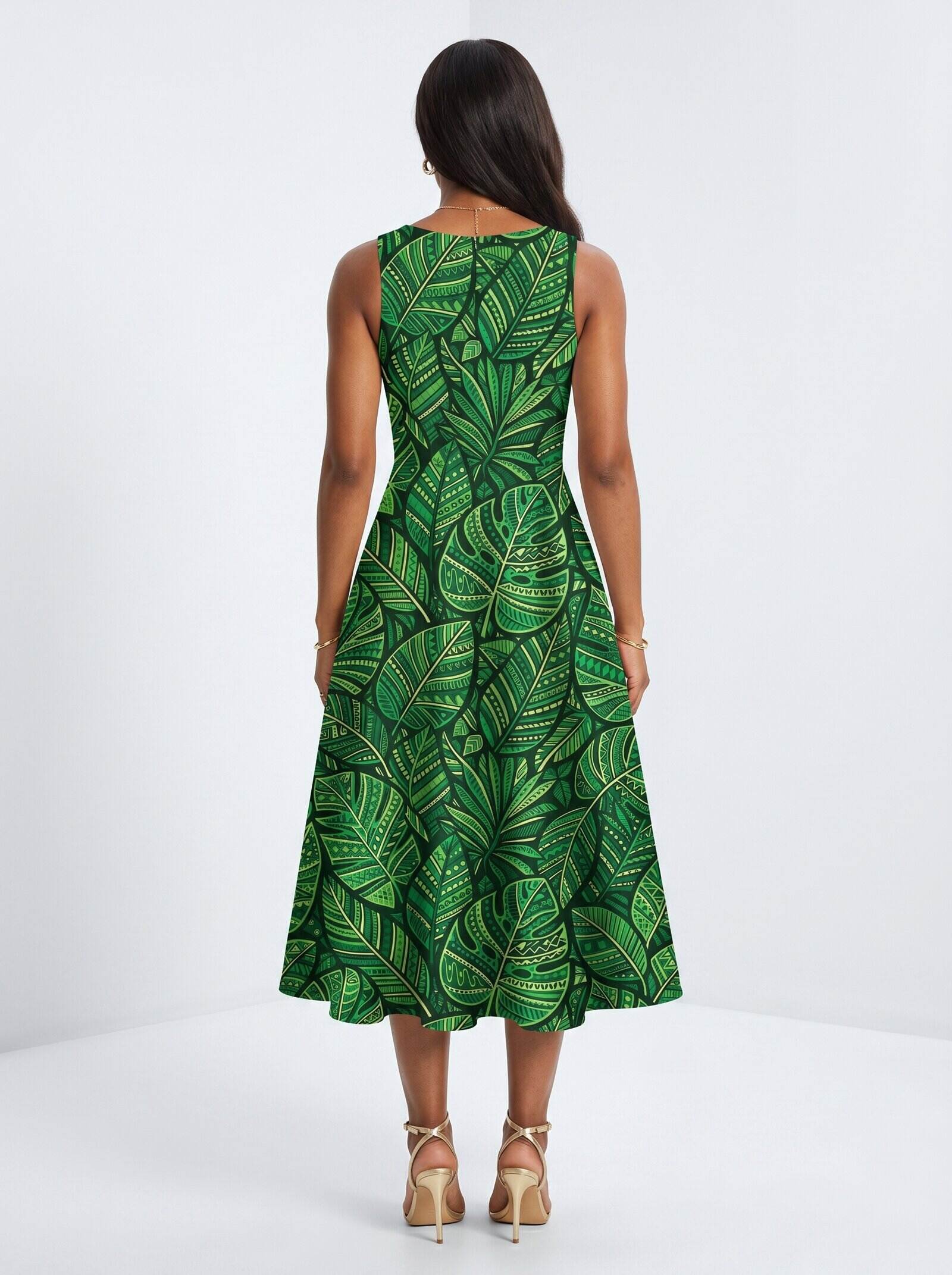 "Asili" Emerald Corset Dress