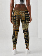 "Sankofa" Leggings — back view on model