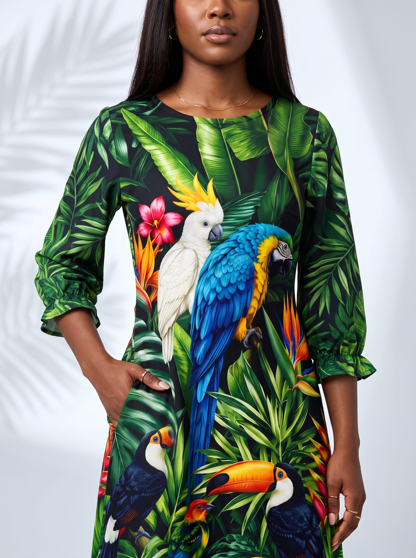 "Manyoya" Long Sleeve Maxi Dress