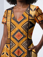 "Ardhi" Short Sleeve Maxi Dress