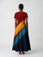 "Nala" Short Sleeve Maxi Dress